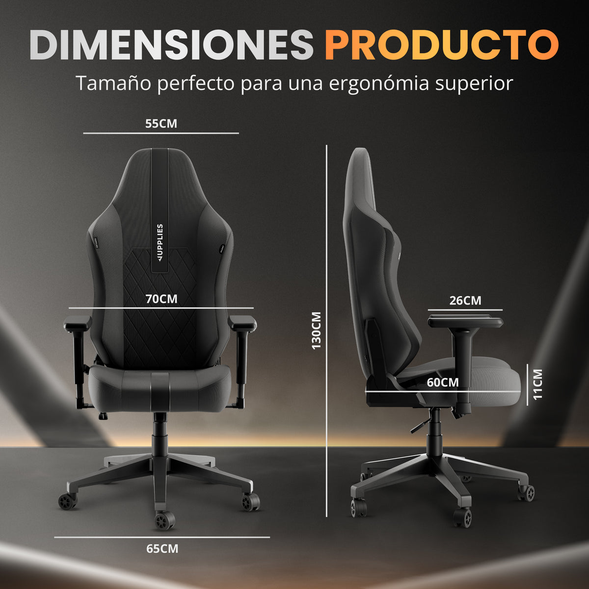 Silla gaming silent