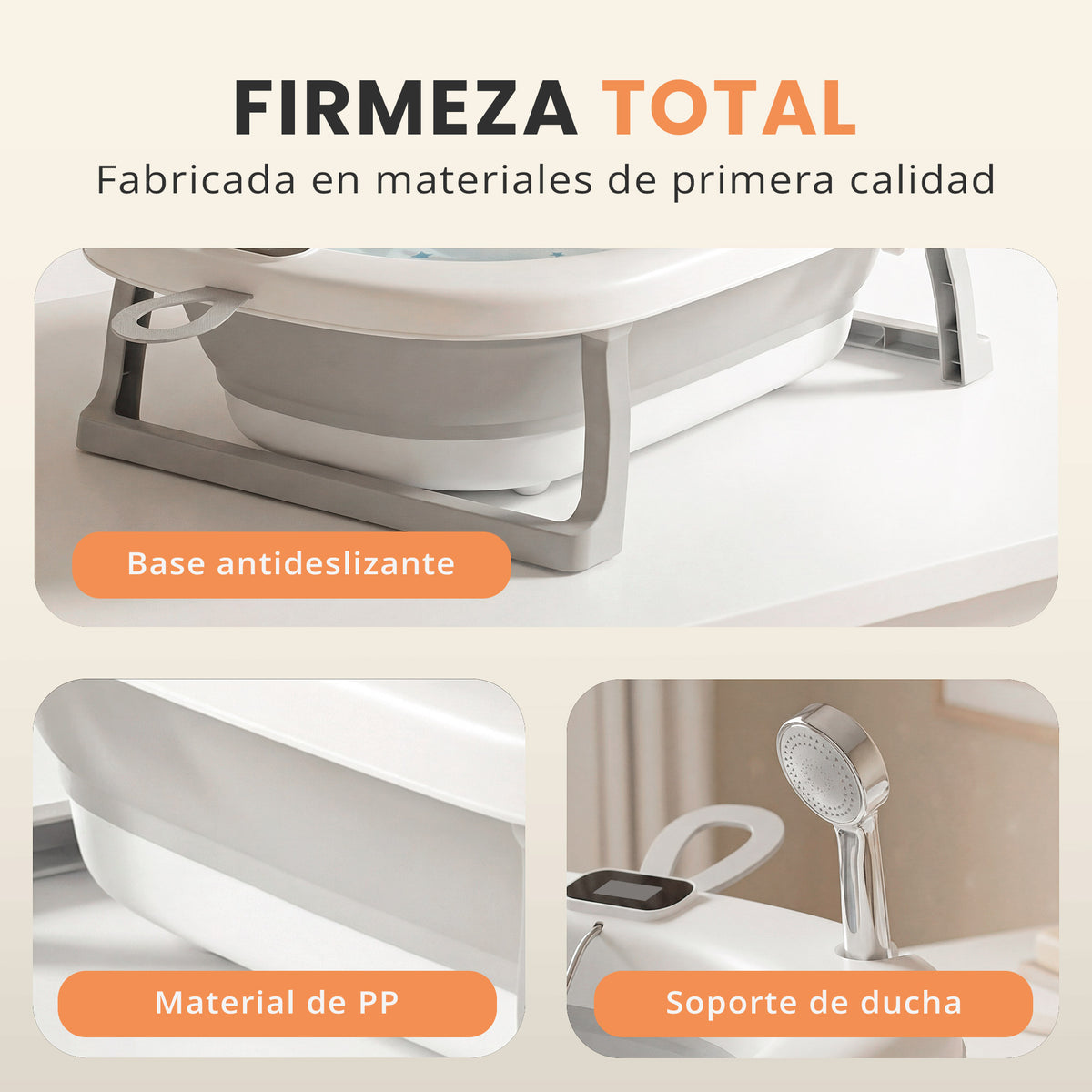 VIP - Banera plegable bebe con termometro