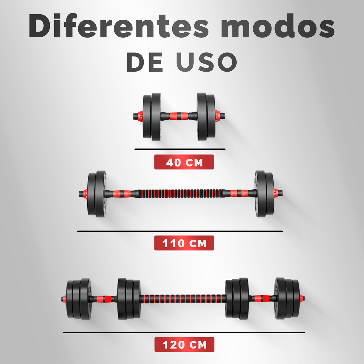 Juego de pesas ajustables