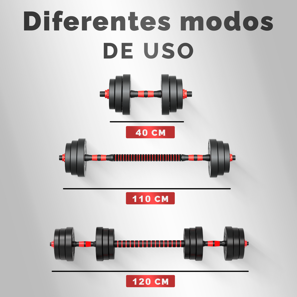 Juego de pesas ajustables