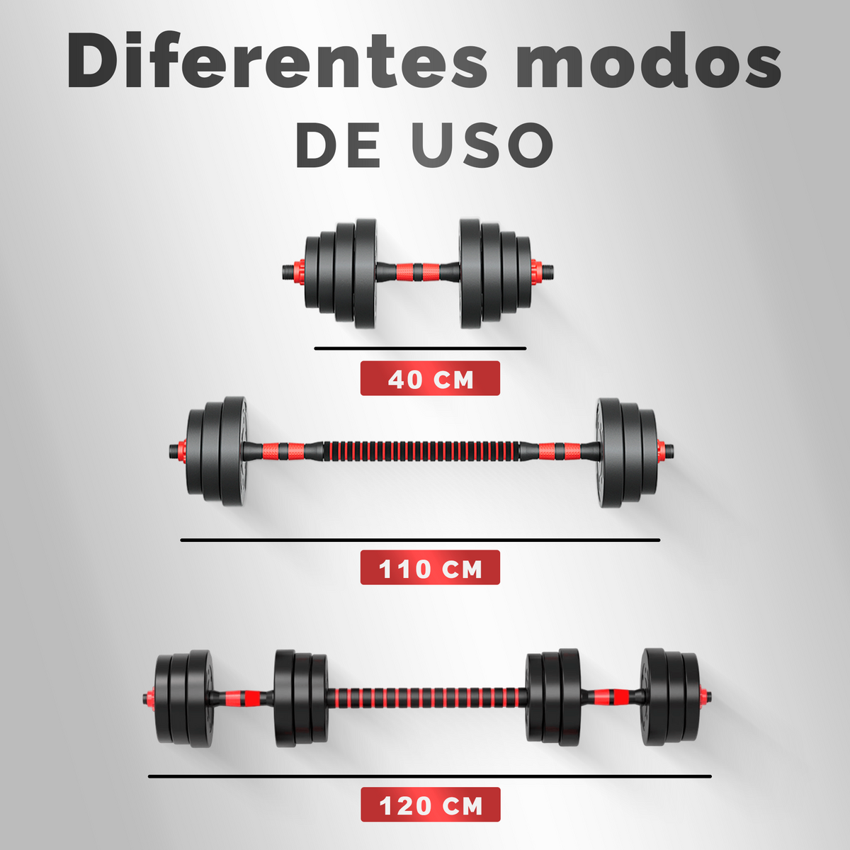 Juego de pesas ajustables