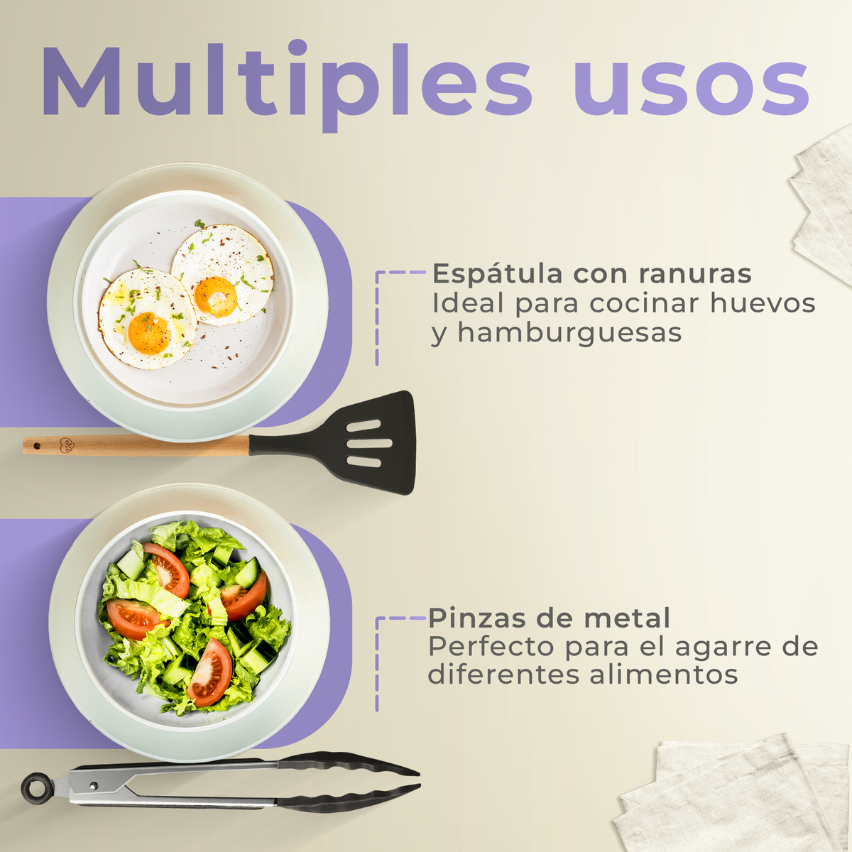 Pack de utensilios de cocina
