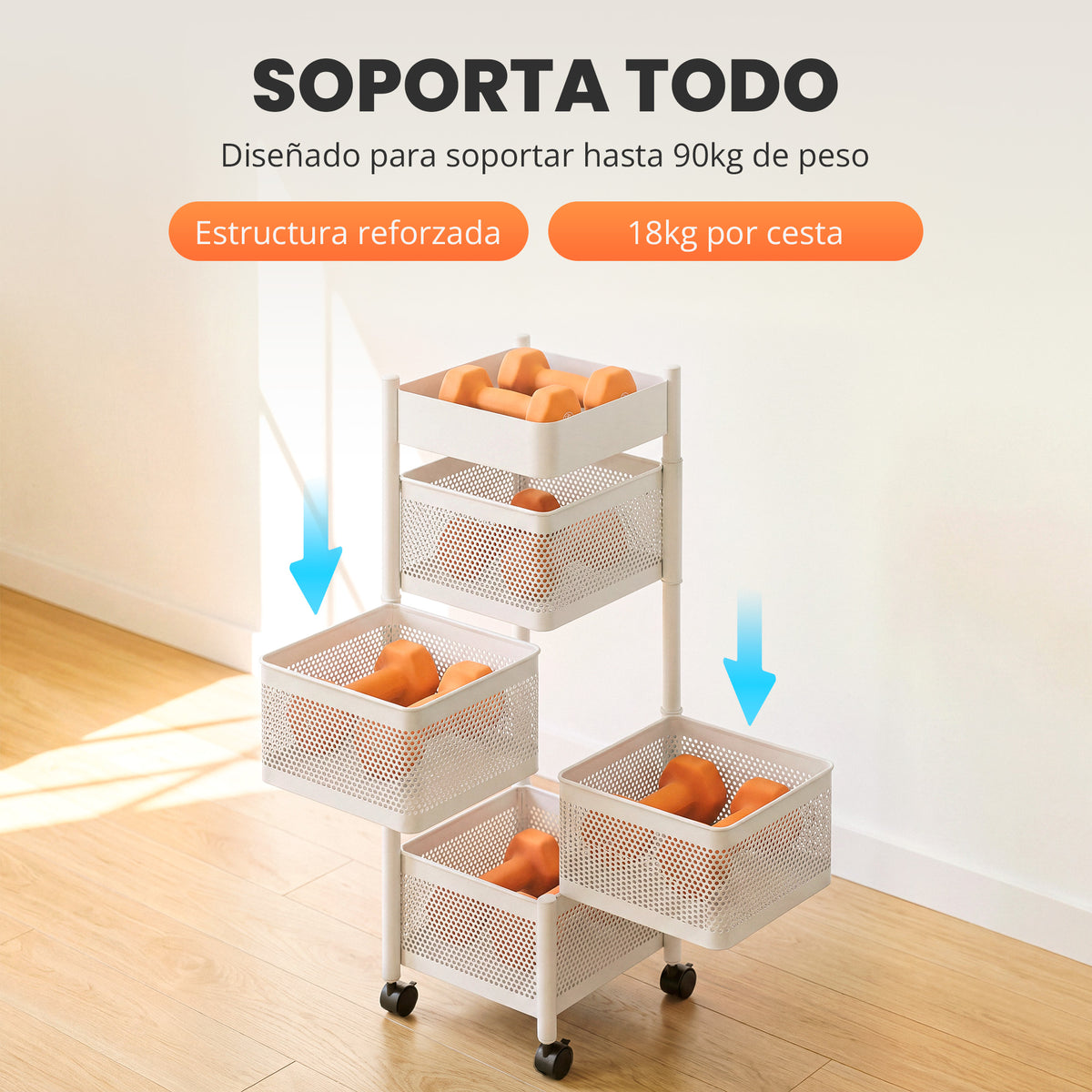 Estante giratorio para verduras