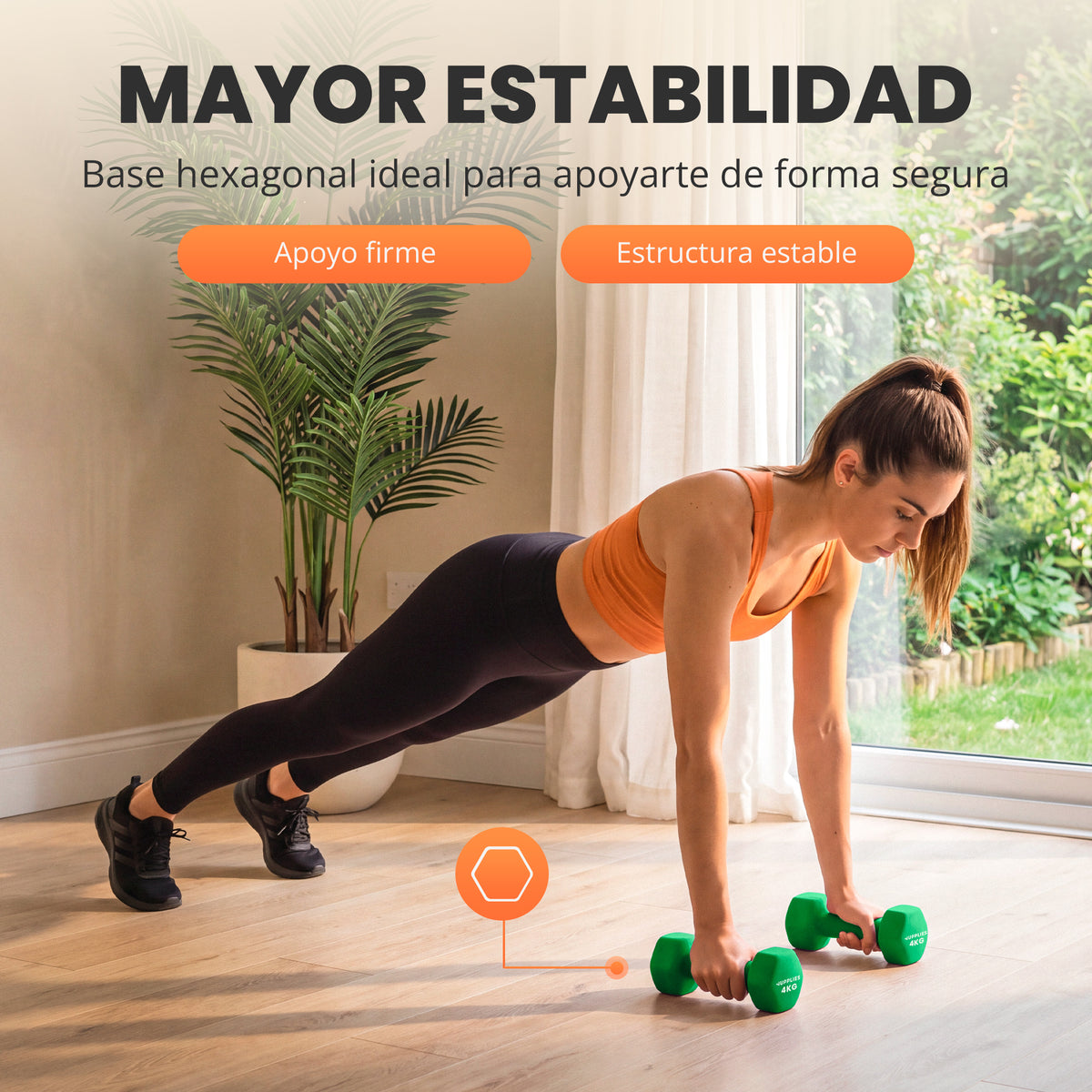 Mancuernas de neopreno - pack de 2