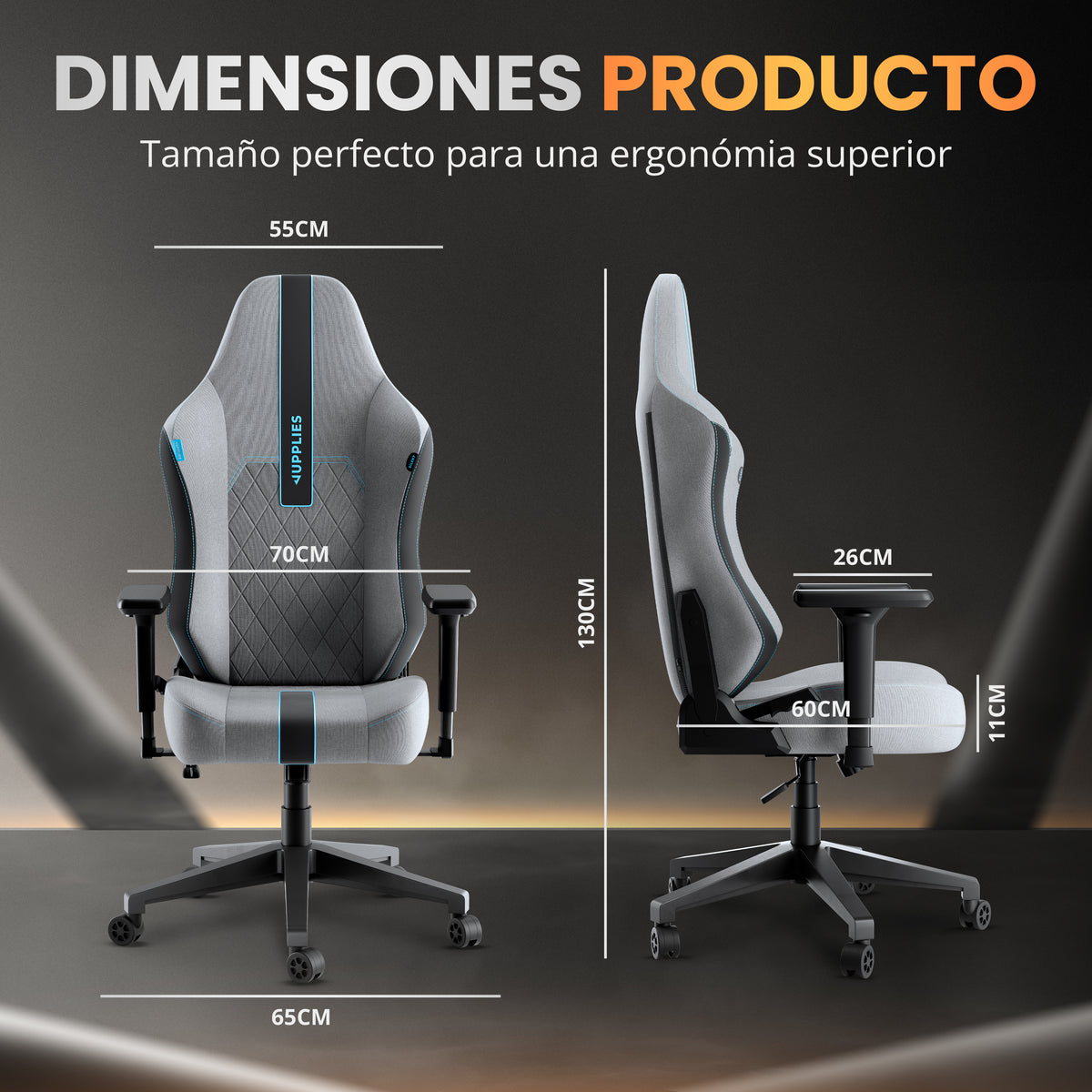 Silla gaming silent