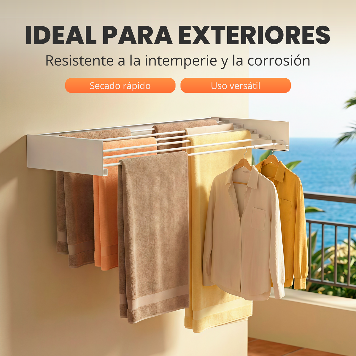 Tendedero plegable de pared - Jupplies