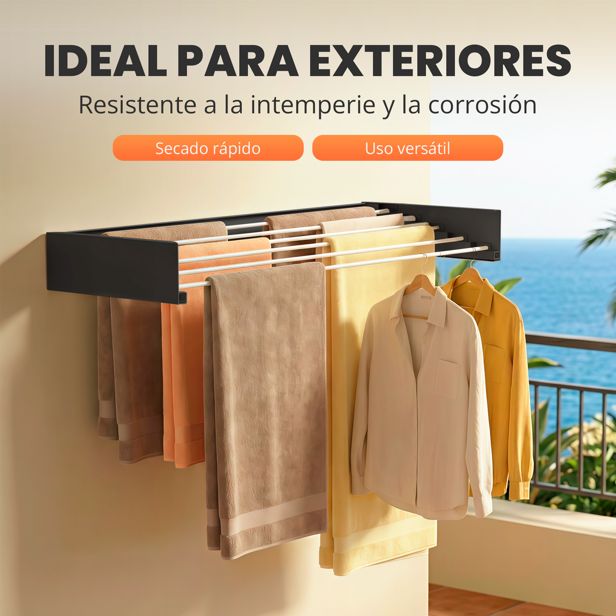 Tendedero plegable de pared - Jupplies