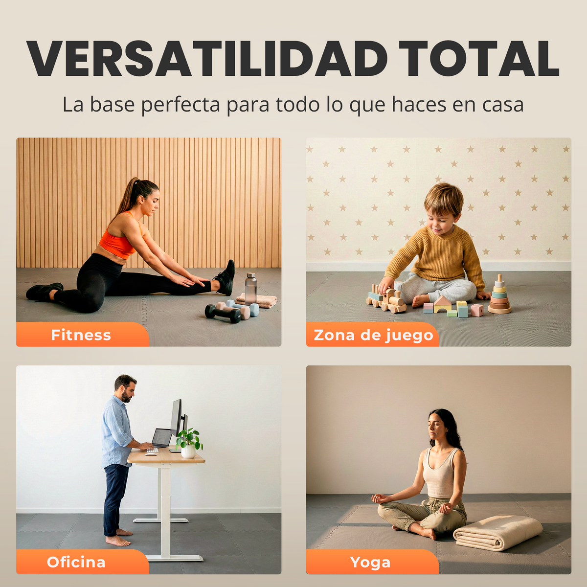 VIP - Puzzle para suelo - 3 colores