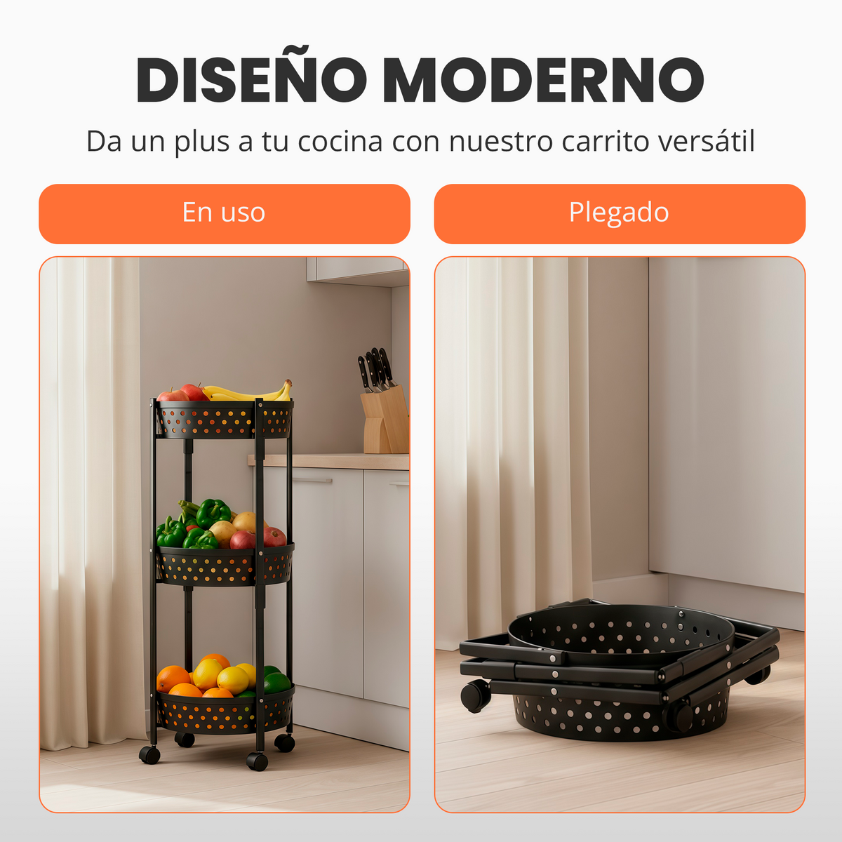 VIP - Carrito plegable de cocina