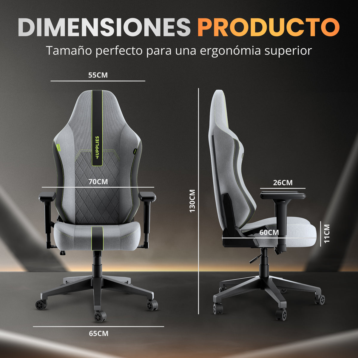 Silla gaming silent