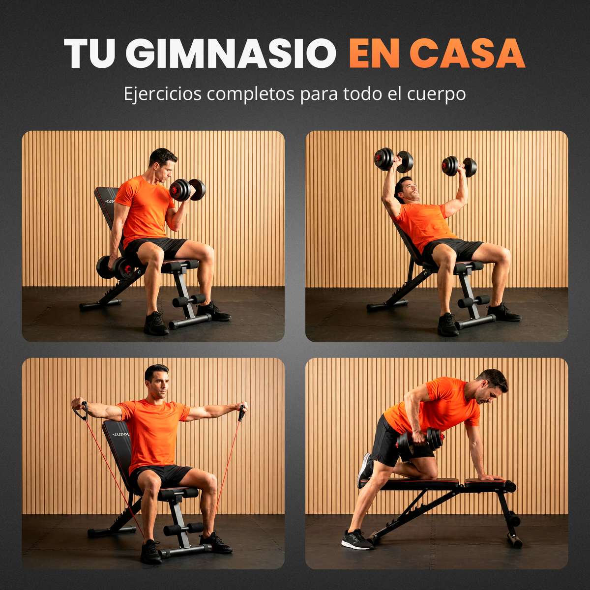 Banco de entrenamiento multifuncional Jupplies