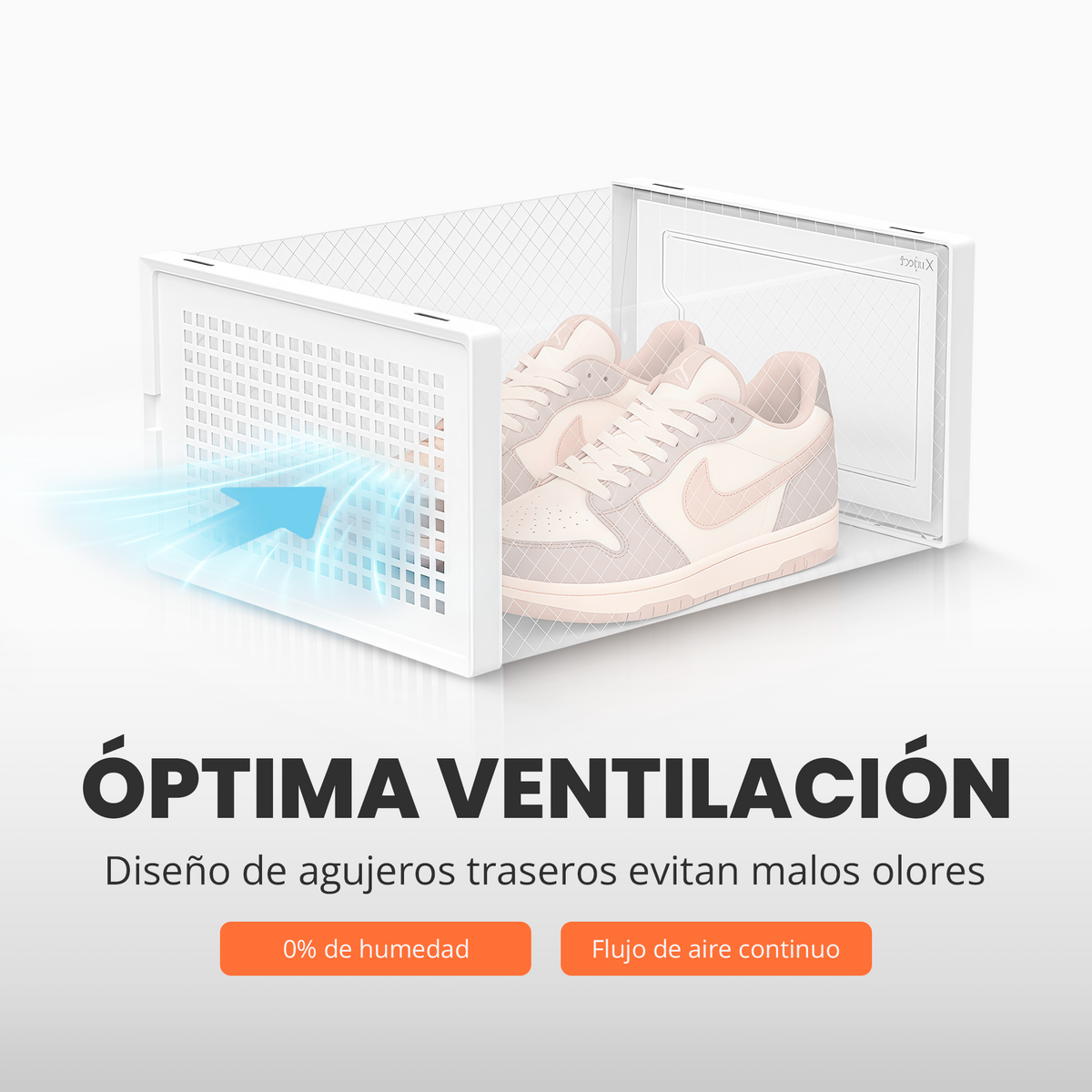 Cajas de zapatos apilables