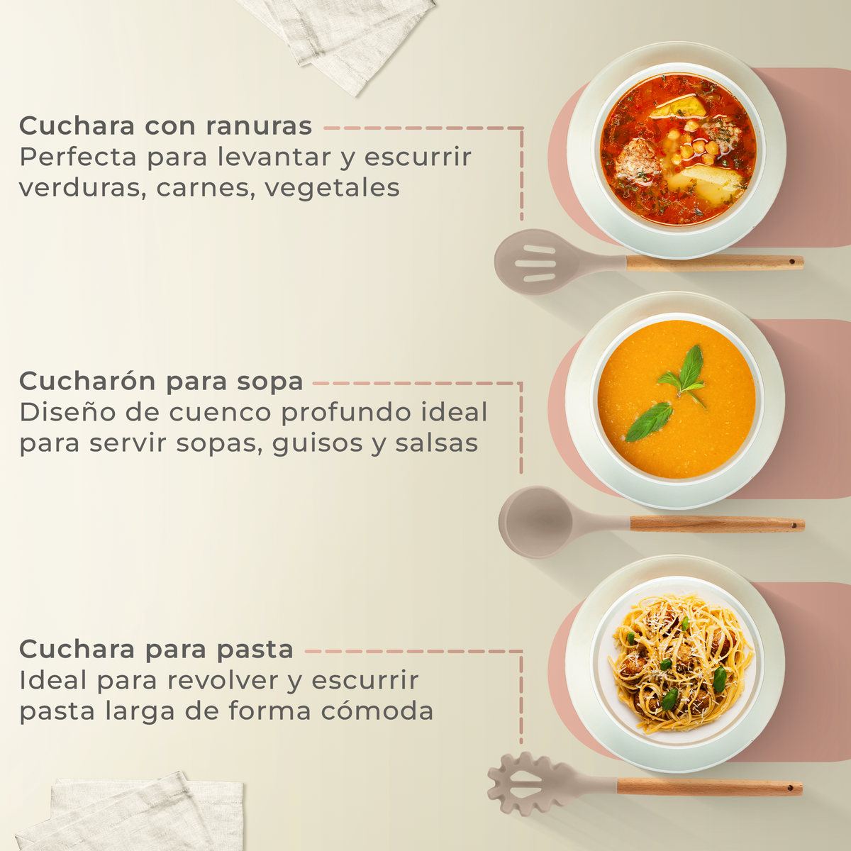 Pack de utensilios de cocina
