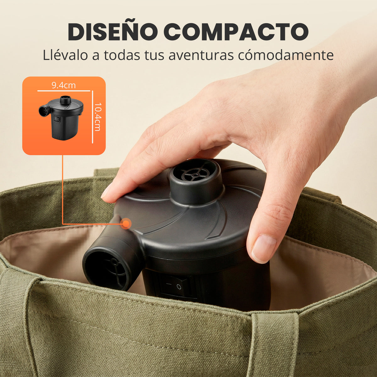 Inflador eléctrico - Jupplies