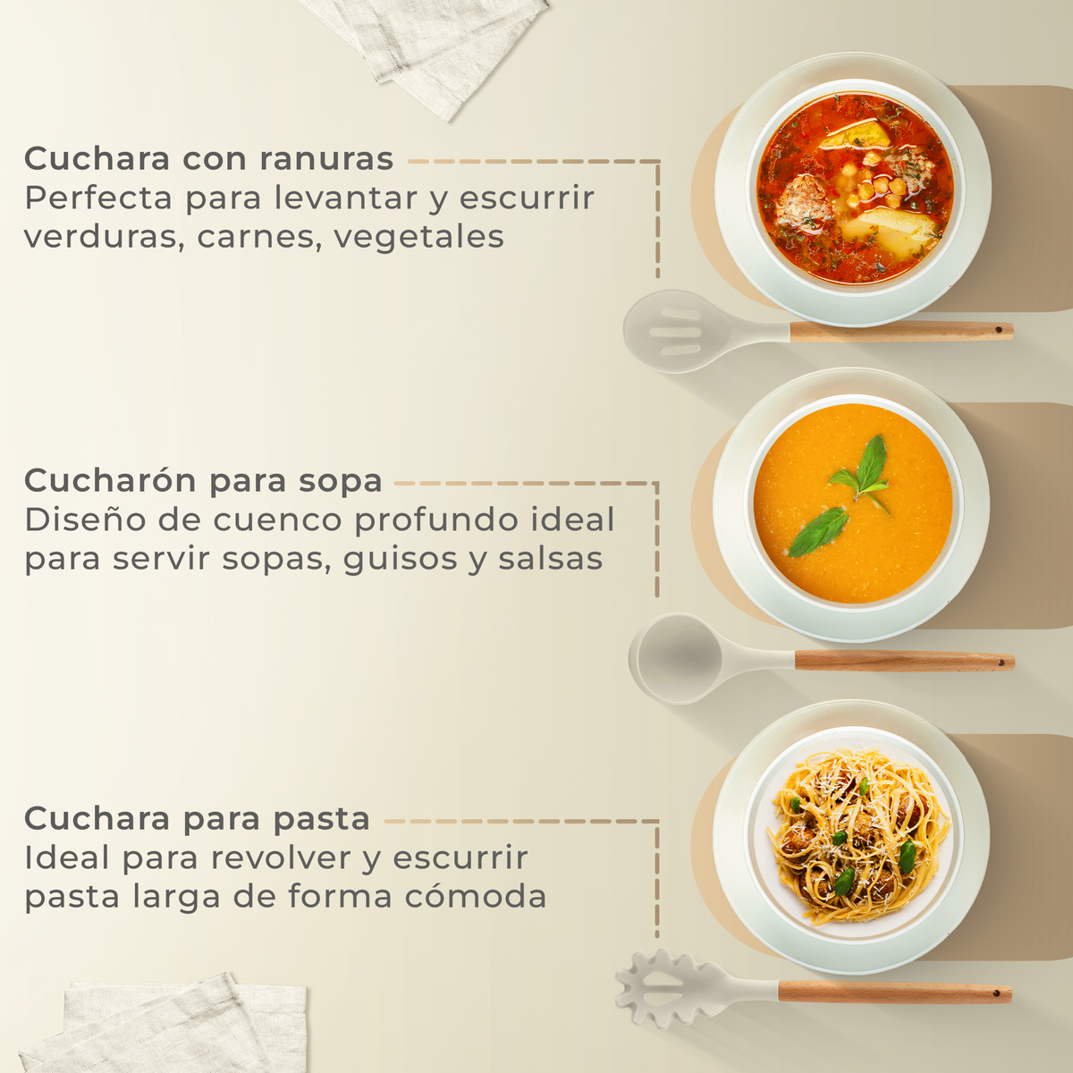Pack de utensilios de cocina