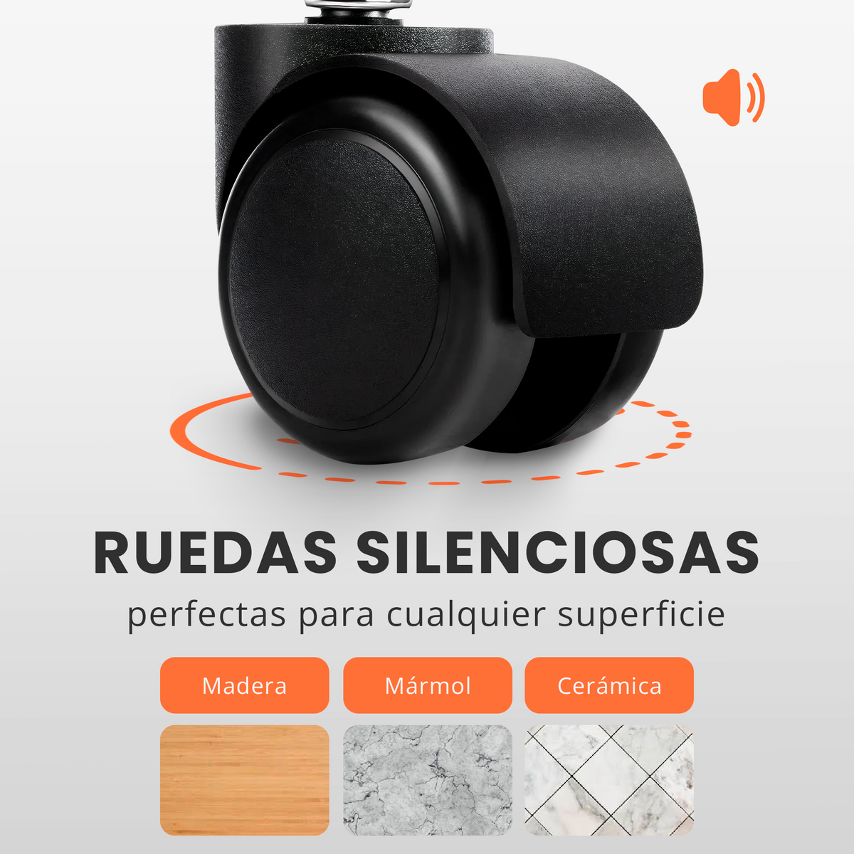 Silla de oficina ergonómica con masajeador lumbar