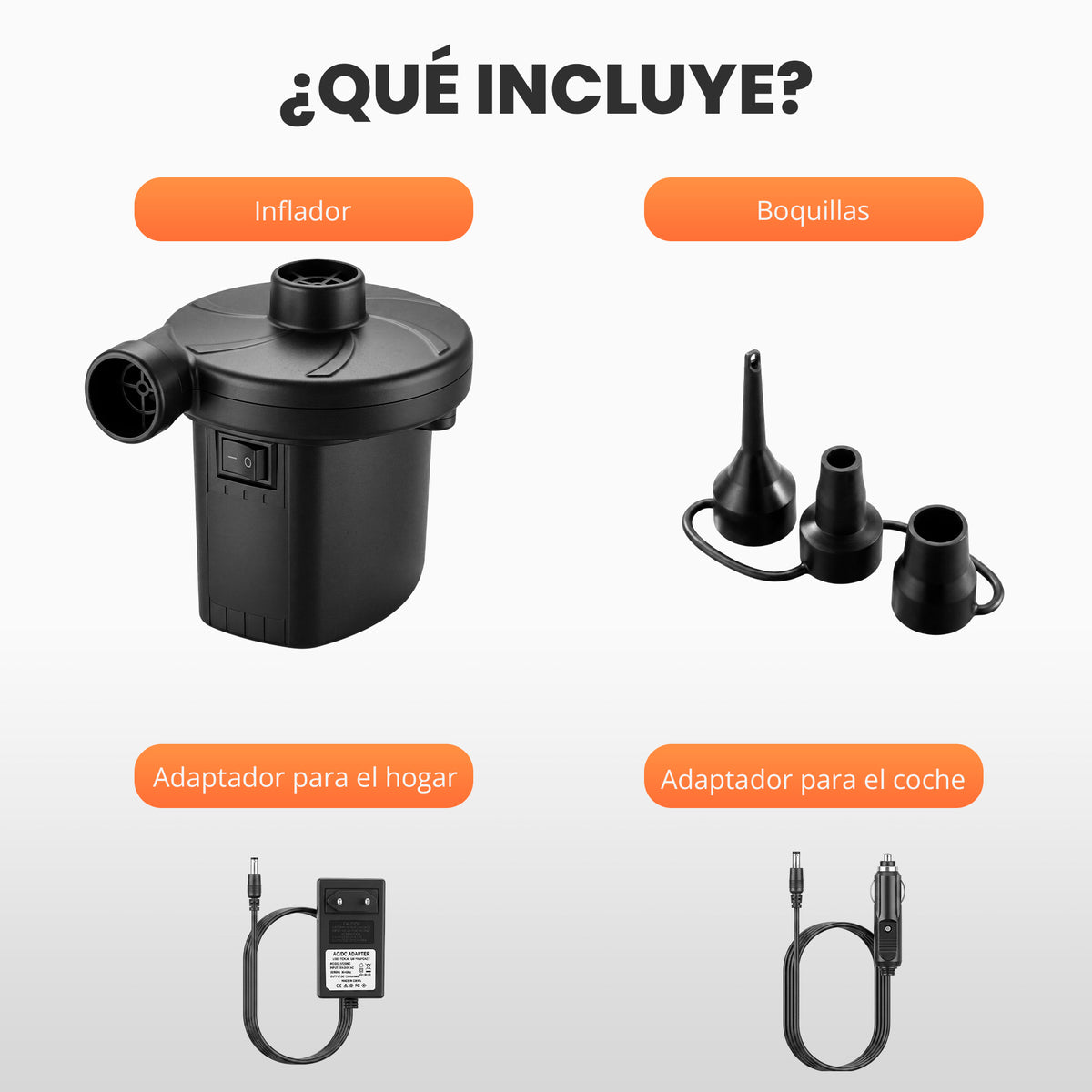 Inflador eléctrico - Jupplies