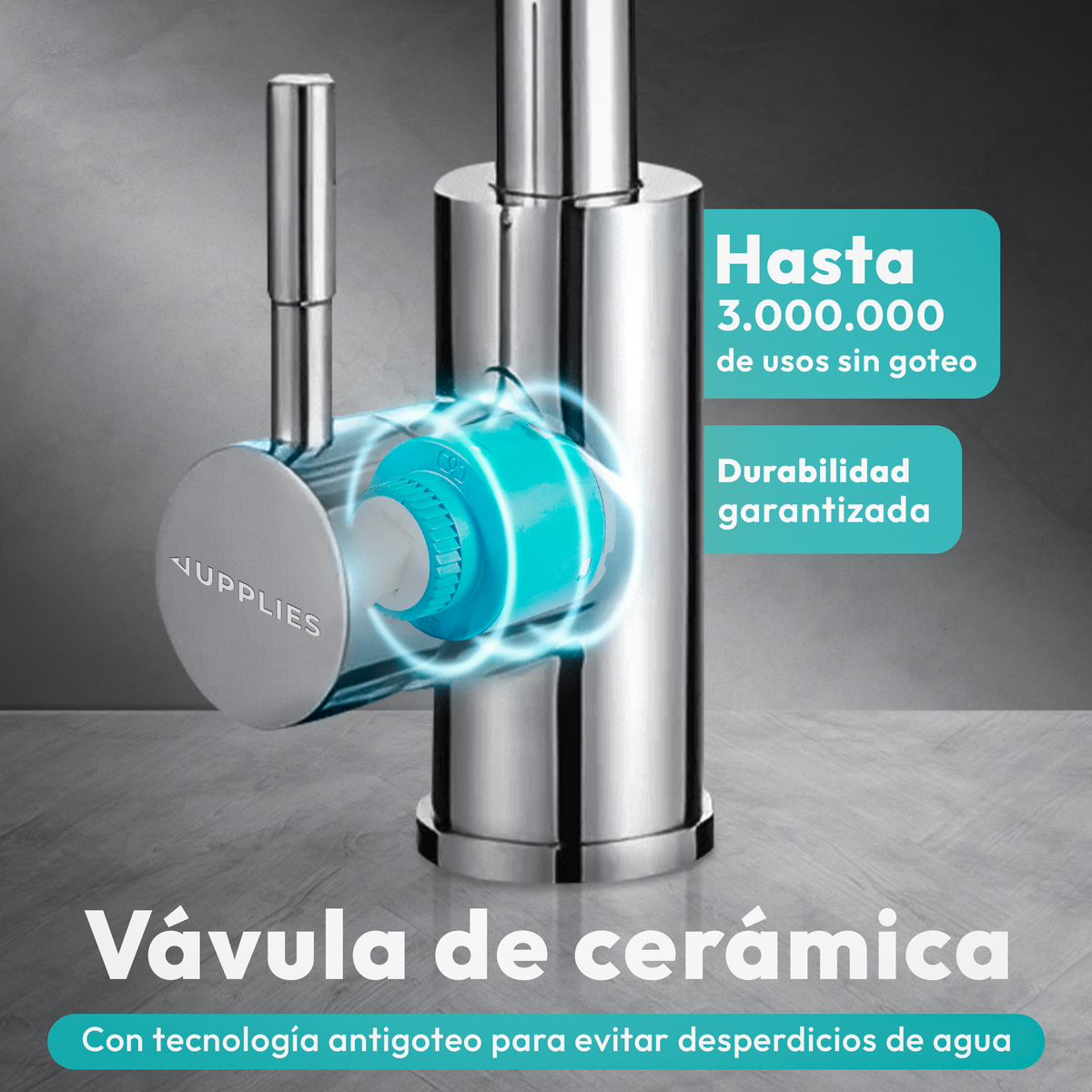 VIP - Grifo de cocina profesional extraíble y giratorio - Jupplies