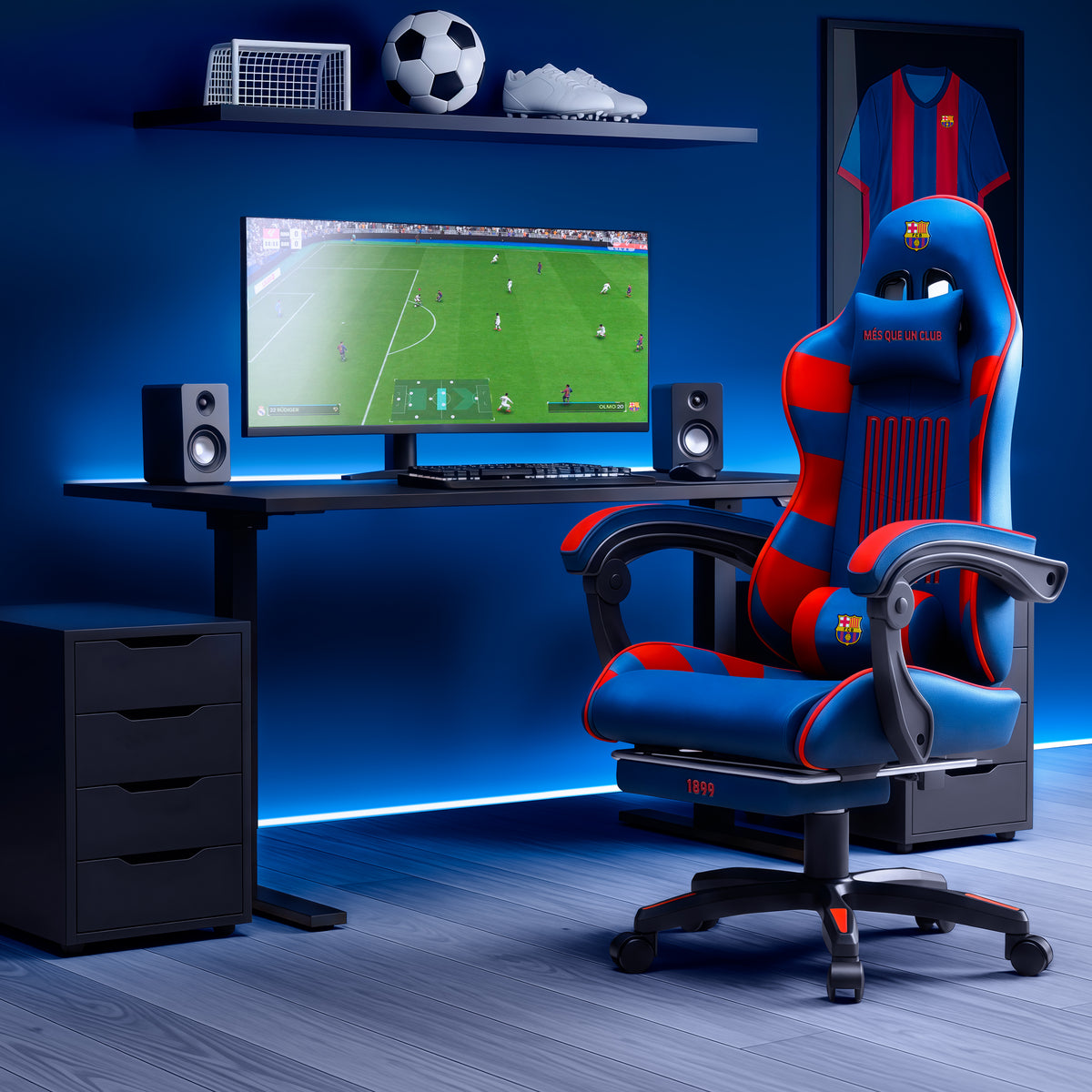 Cadeira gaming FC Barcelona – edição oficial