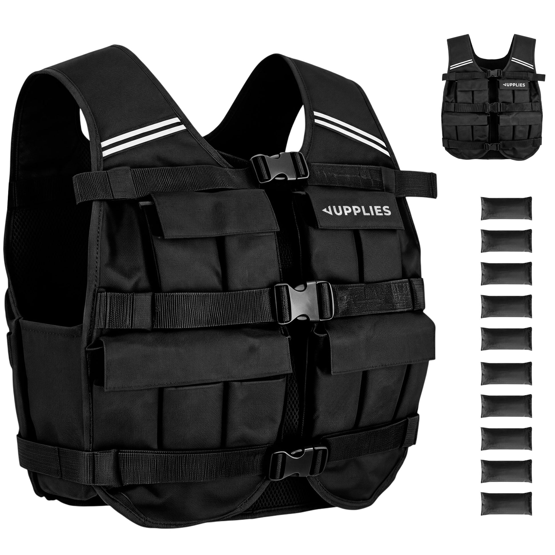 Chaleco lastrado ajustable 10 kg