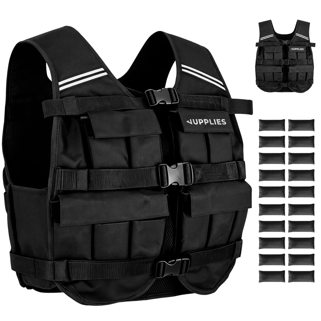 Chaleco lastrado ajustable 20 kg
