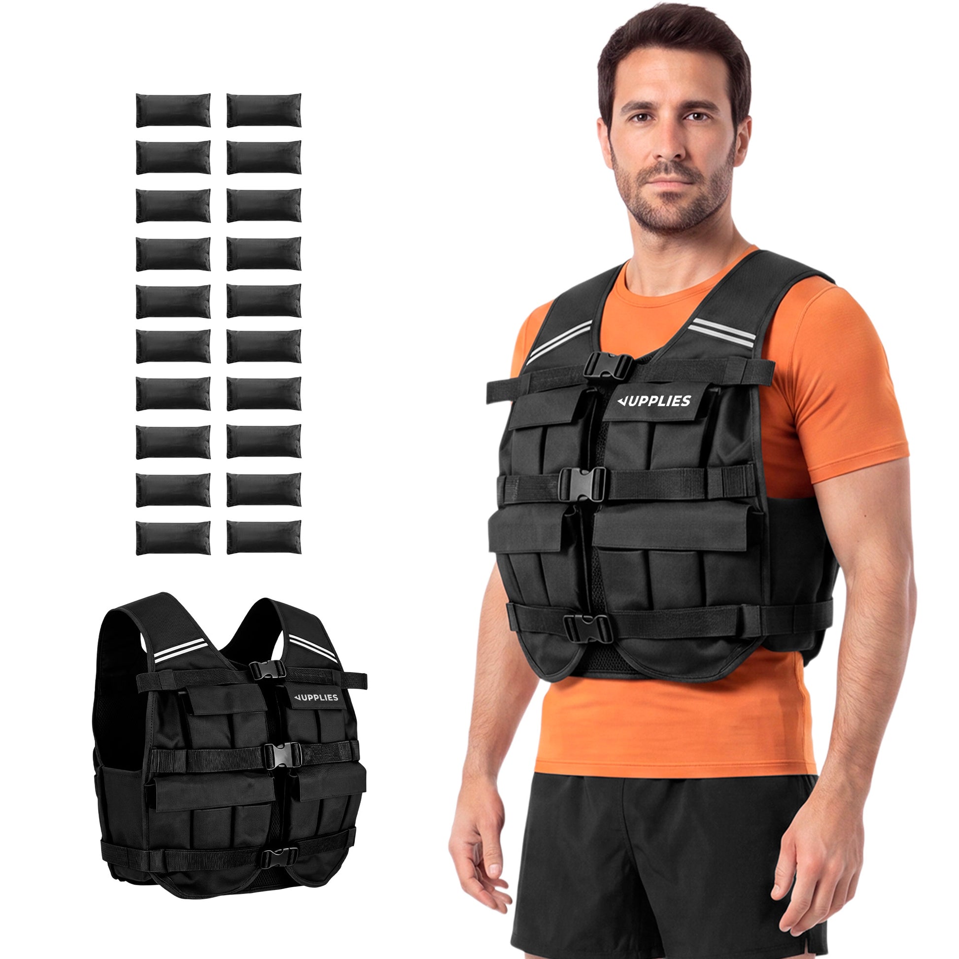 Chaleco lastrado 20 kg - uso