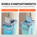Cubo de doble compartimiento: remoja y seca la mopa por separado