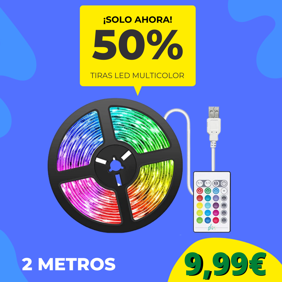 - 50% DESCUENTO - TIRAS LED